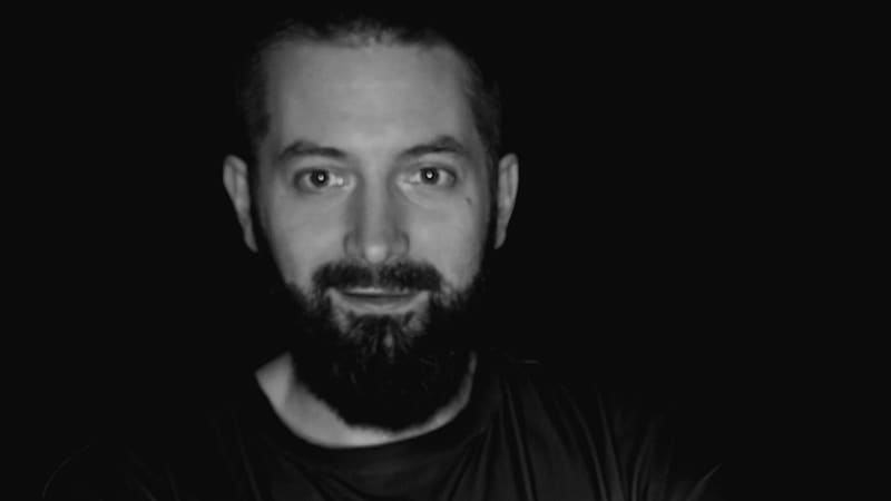 Ivan Delač, the coach, in the opening frame of the video